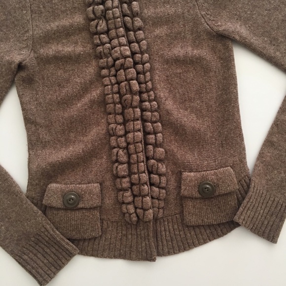 MOTH wool knit snap floating sparks Cardigan XS - Picture 2 of 7